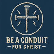 3 INCH WATERPROOF VINYL CONDUIT STICKER - NAVY & WHITE
