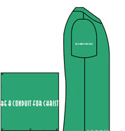 NEXT LEVEL ADULT UNISEX TRI-BLEND T-SHIRT CONDUIT CROSS- GREEN