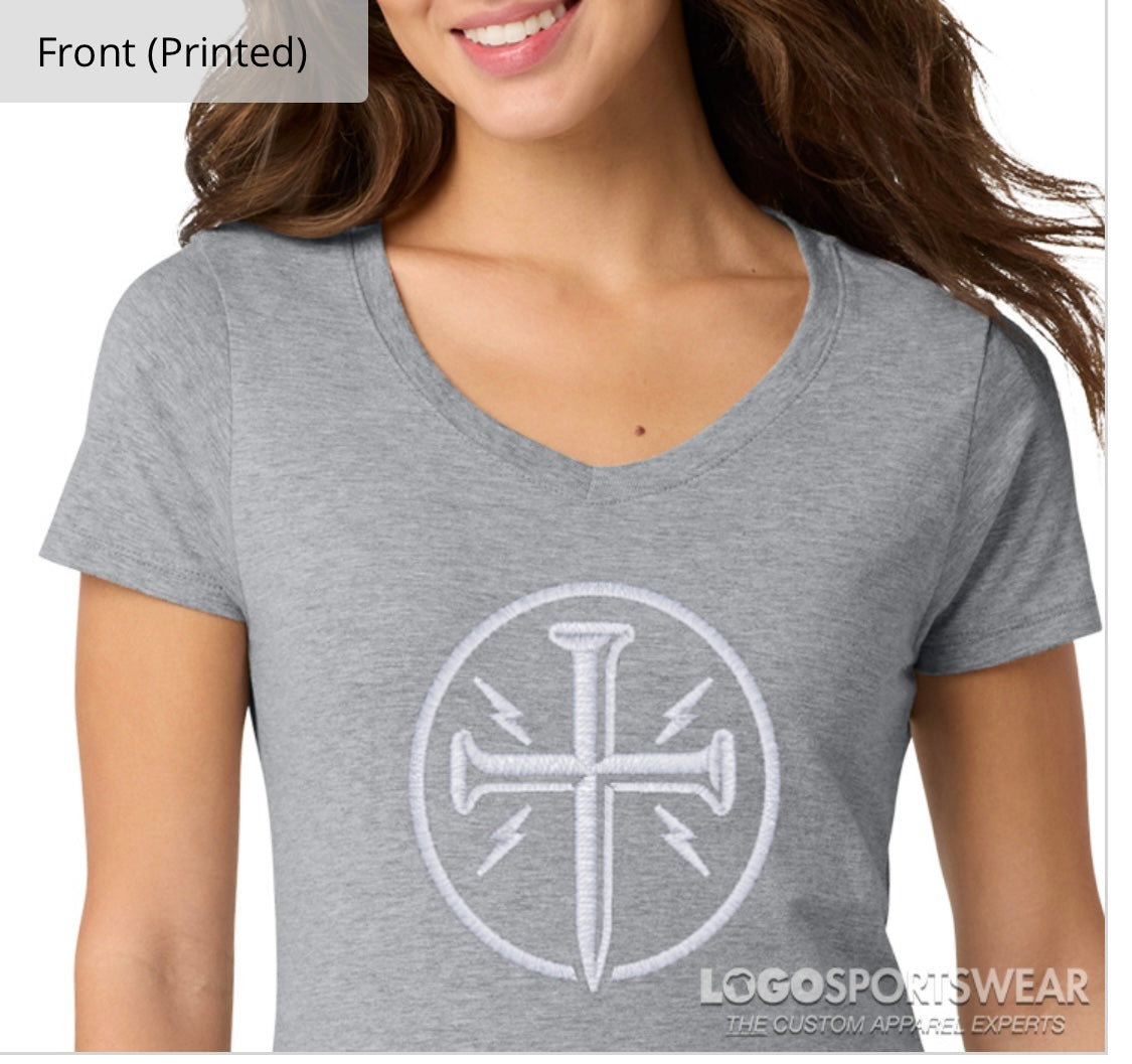 Womens_Grey_V_Neck_with_White_Cross_logo.jpg