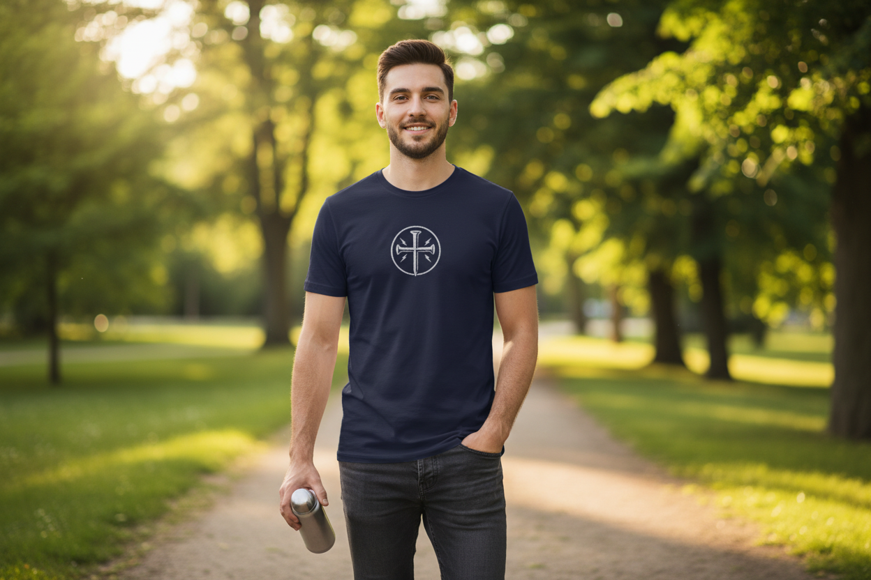 Badger B-Core Navy T-Shirt