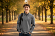 Grey Half Zip Pullover