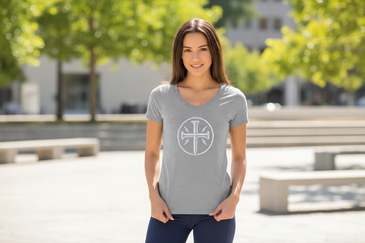 Women's Athletic Heather V-Neck
